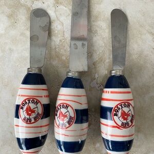 Boston Red Sox Sportsfan Souvenir Striped Cheese Spreaders